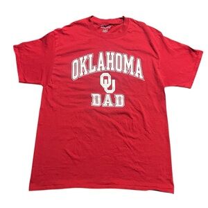 Champion Men’s Oklahoma Sooners Dad Red T-Shirt Size Large